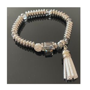 Nopinchy Leather Tassel No Pinch Bracelet